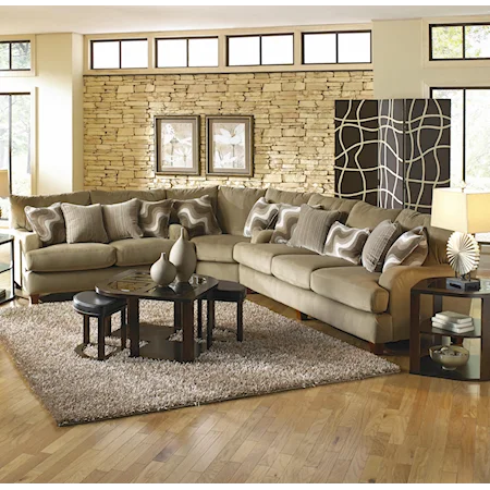 Sectional Sofa with 6 Seats